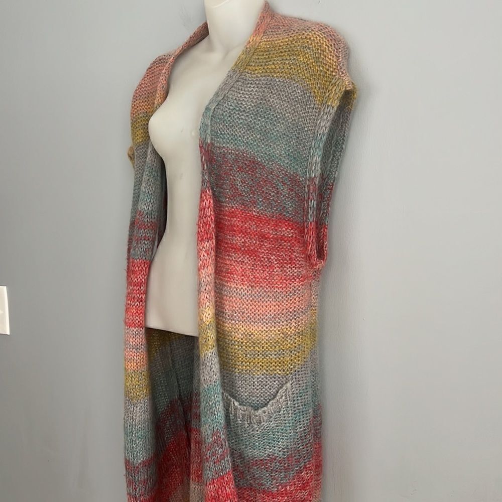 Anthropologie Moth Women’s XS S Boho Southwestern Mohair long cardigan - Picture 14 of 15